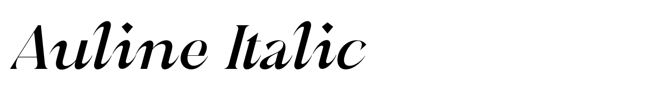 Auline Italic